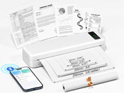 Portable A4 Thermal Printer Wireless Bluetooth Inkless 160 Sheets