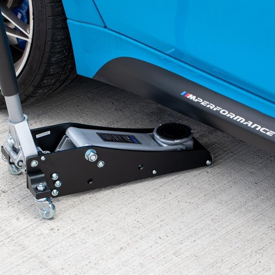 1.5 Ton Aluminium Trolley Jack Lightweight Low Profile Car Lift 90mm Entry