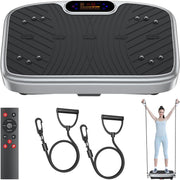 Silver Vibration Plate Exercise Machine Lymphatic Drainage 200 Speeds