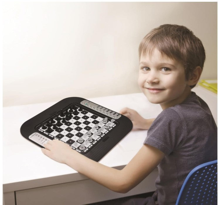 Electronic Chess Game with LEDs | 64 Difficulty Levels | Touch Keyboard | Family