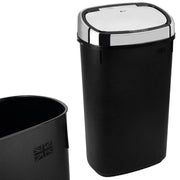 50L Touchless Kitchen Bin Automatic Sensor Black Chrome Lid