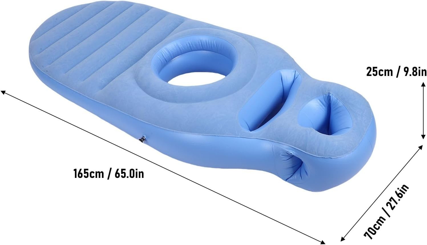 Inflatable Pregnancy Pillow Full Body Maternity Air Bed Belly Hole PVC
