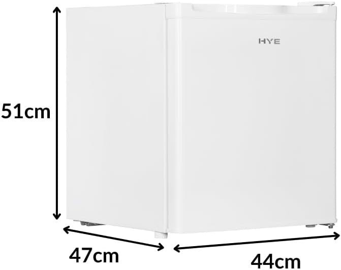 40L Mini Fridge Compact Quiet Freestanding Drinks Cooler White 39dB