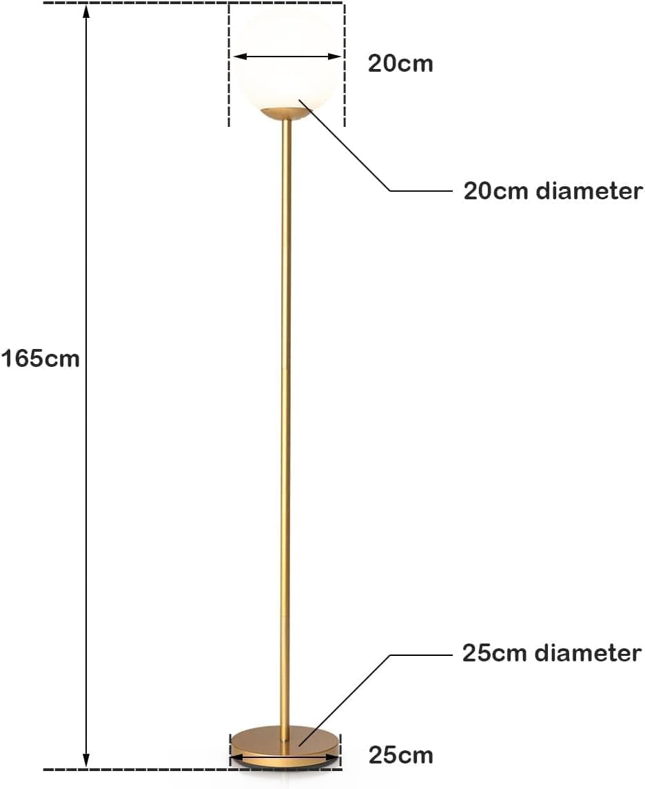 Dimmable Floor Lamp Linen Shade Remote Control Tall Standing Light Bedroom
