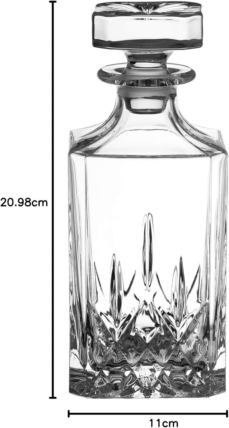750ml Crystal Whiskey Decanter Cut Glass Design Luxury Gift Box Men Home Bar