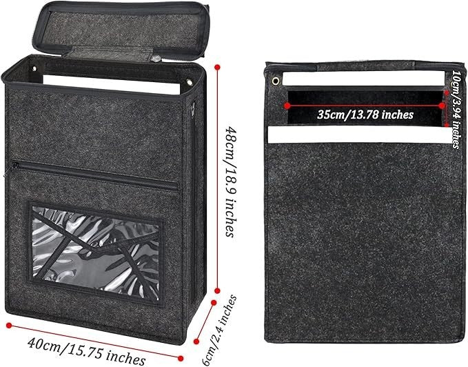 Wall Mounted Felt Mail Catcher – Lockable, Pet-Safe, Fits Standard Doors