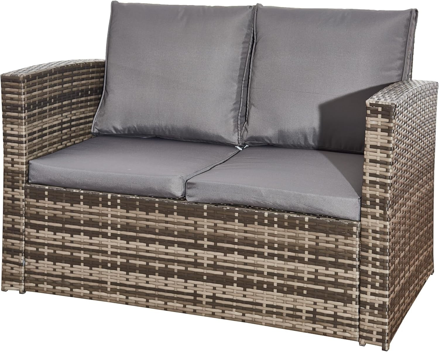4 Seater Rattan Garden Furniture Set Outdoor Sofa Chairs Table Patio