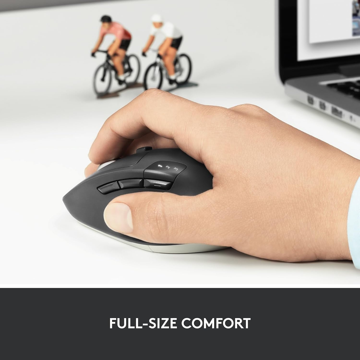 Multi Device Wireless Mouse Bluetooth USB Long Battery Ergonomic Office