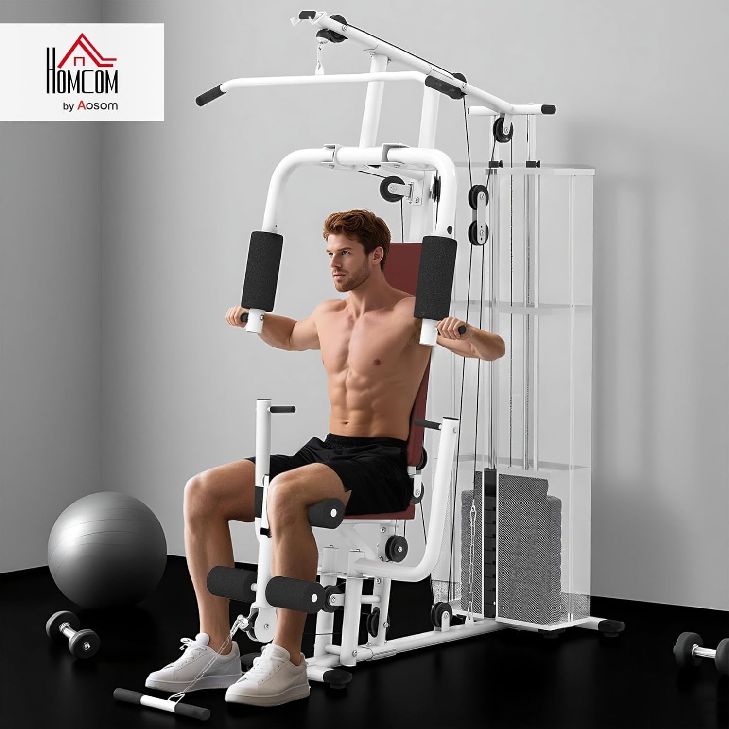 Multi Gym Home Workout Station 150x110x210cm – Chest, Leg & Arm Trainer