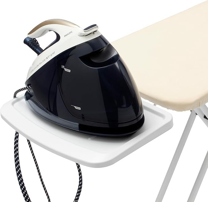 Extra Large Ironing Board 124x45cm XL Steam Unit Holder Adjustable Height