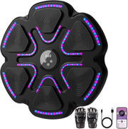Music Boxing Machine Bluetooth LED Wall Mount Punch Trainer Kids Home Gym