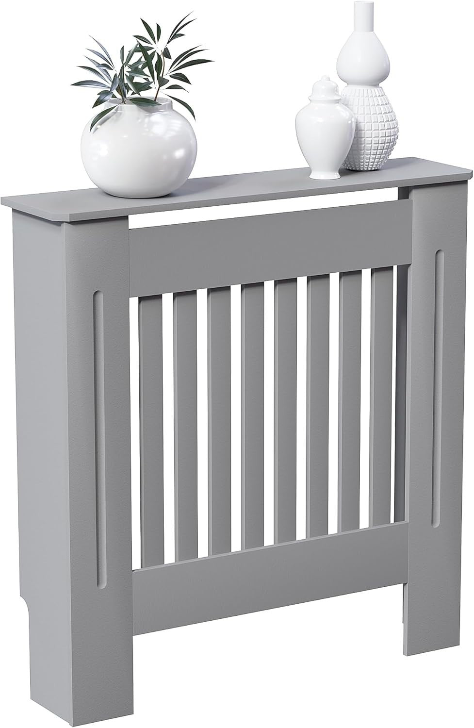 Small Olive Grey Radiator Cover Cabinet Modern MDF Heater Cover