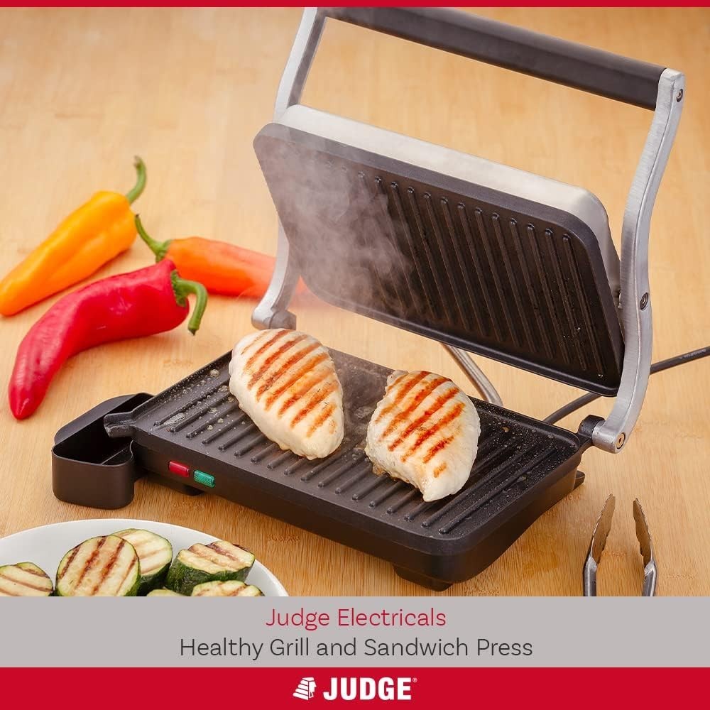 Panini Press & Sandwich Grill Floating Hinges Non-Stick Health Grill