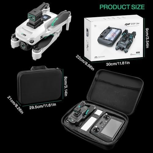 GPS Drone 4K for Adults, 60 Min Flight, 3 Batteries, Obstacle Avoidance