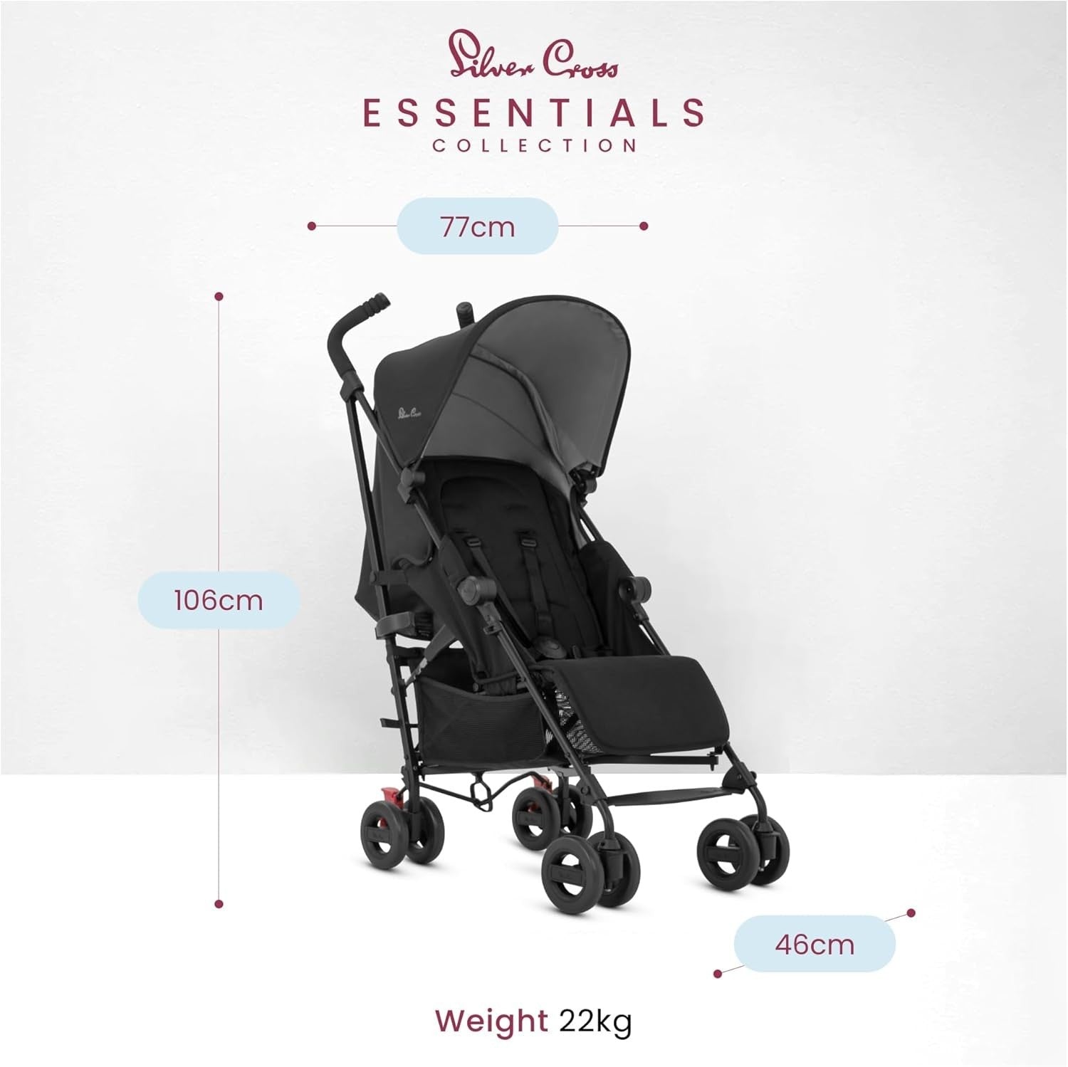 Lightweight Travel Pushchair Umbrella Fold Buggy Lie Flat Newborn–4Y