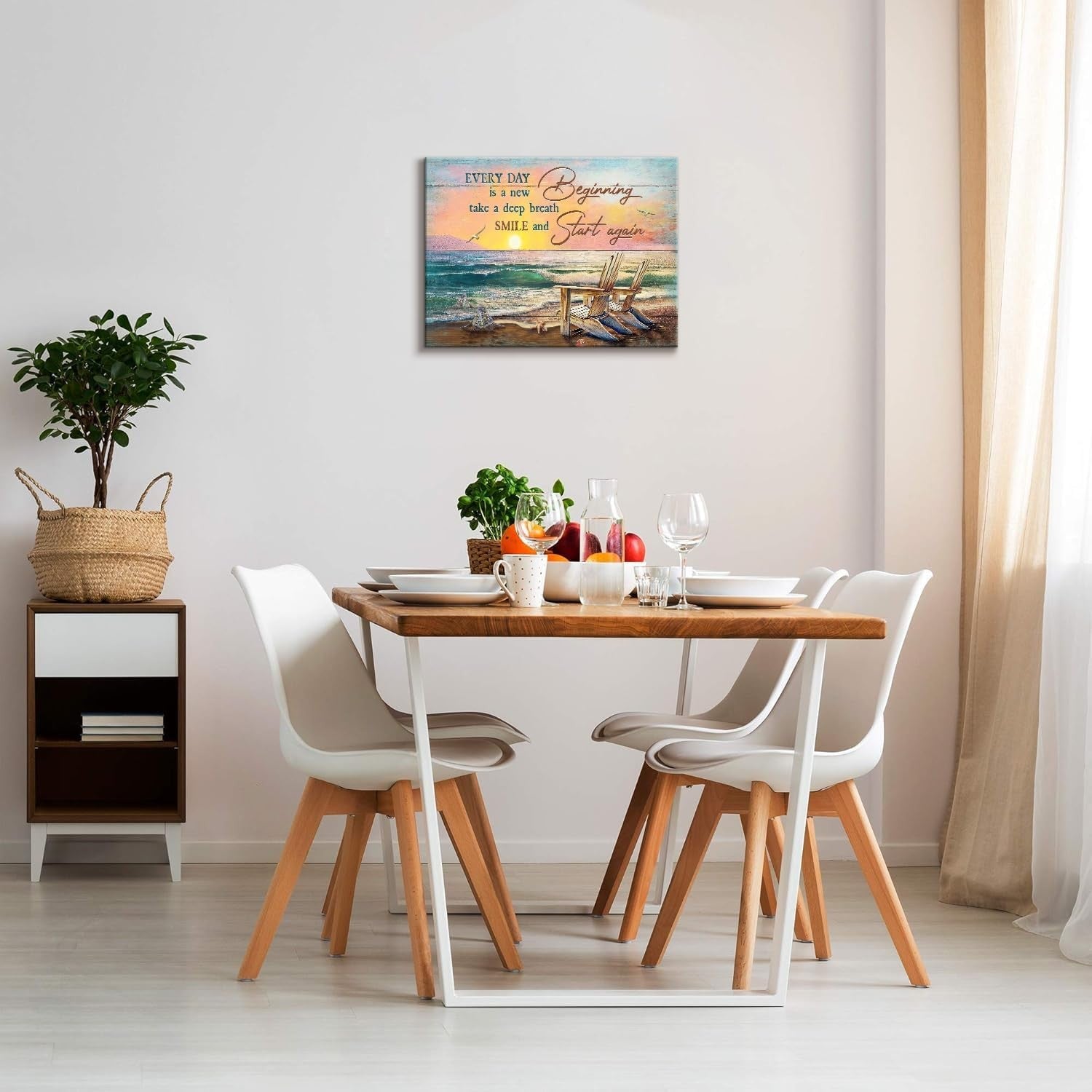 3Piece Fruit Canvas Wall Art 28x35cm Orange Lemon Strawberry