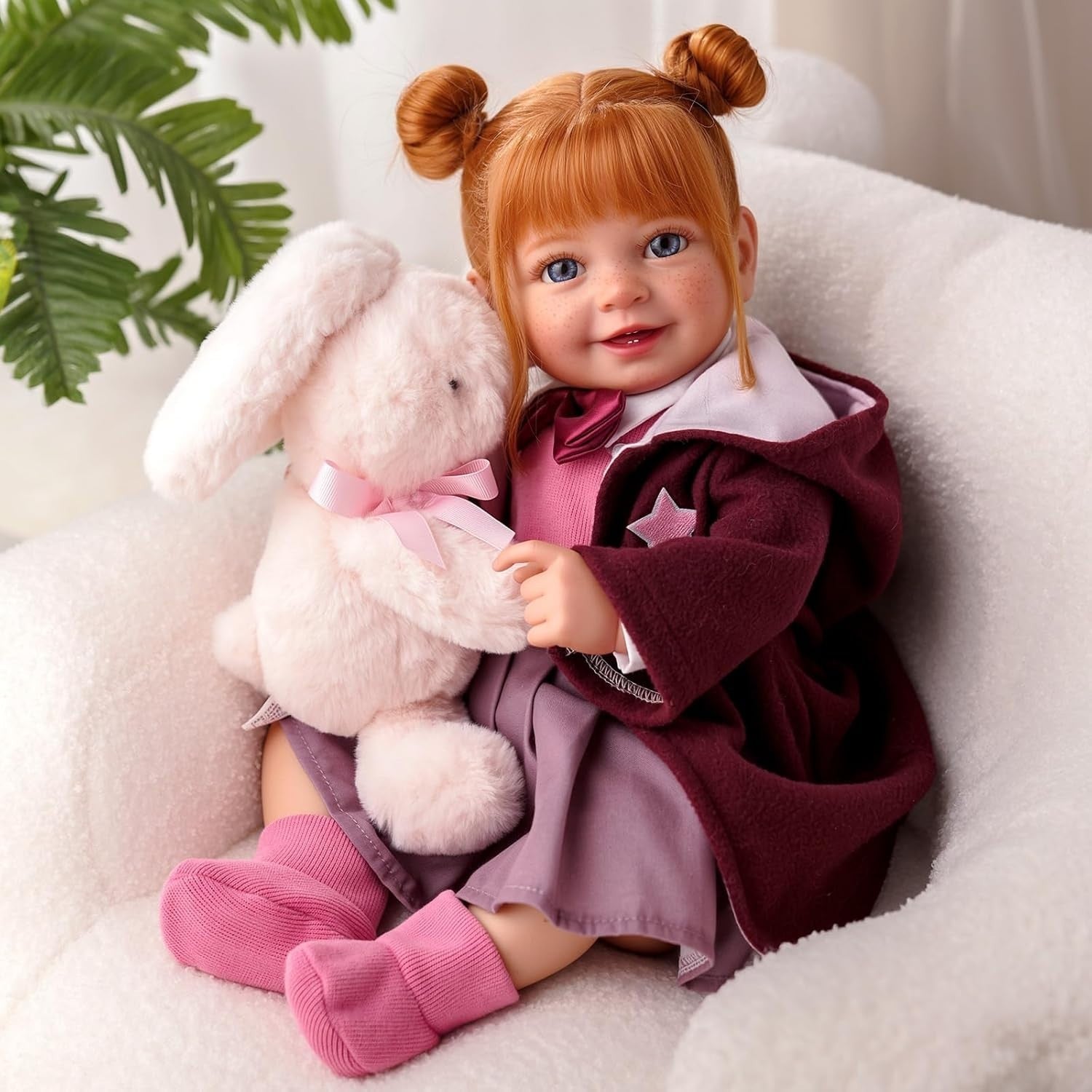 20” Reborn Baby Doll Soft Cloth Body Girl Clothes Accessories