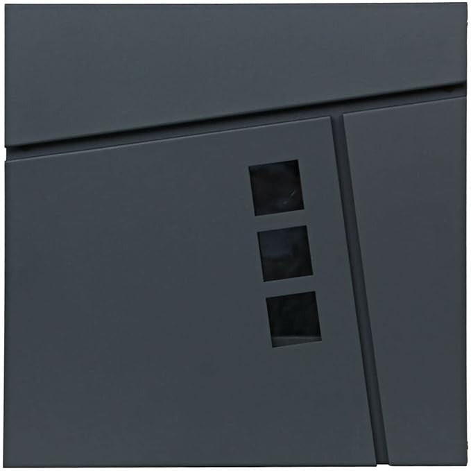 Lockable Wall Mounted Post Box with Flap | Secure Steel Mailbox | Easy Install
