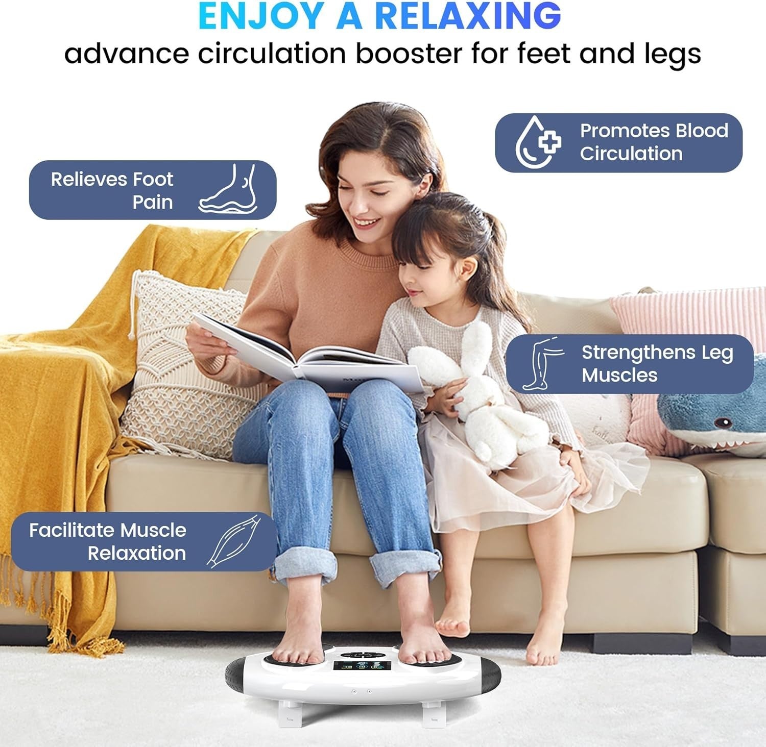 EMS TENS Foot Massager for Pain Circulation Neuropathy 99 Levels