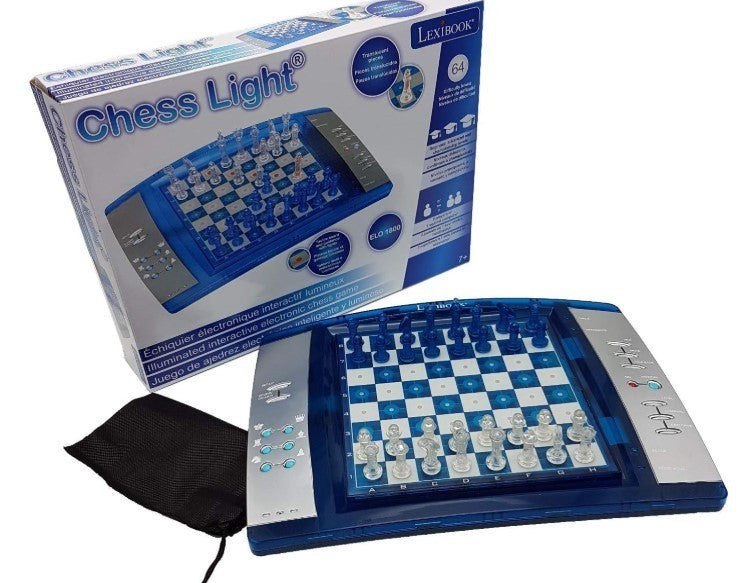 Electronic Chess Set with Touch Keyboard | 64 Difficulty Levels | Light & Sound