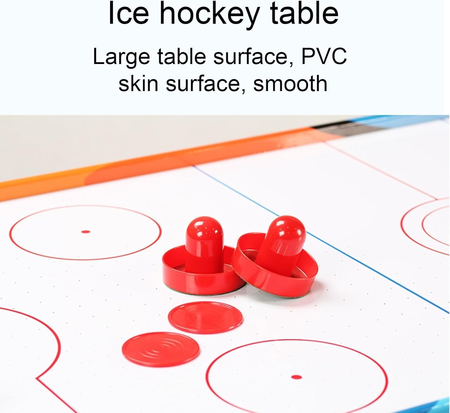 Air Hockey Table Game Powerful Air Manual Scoring Portable Indoor Play