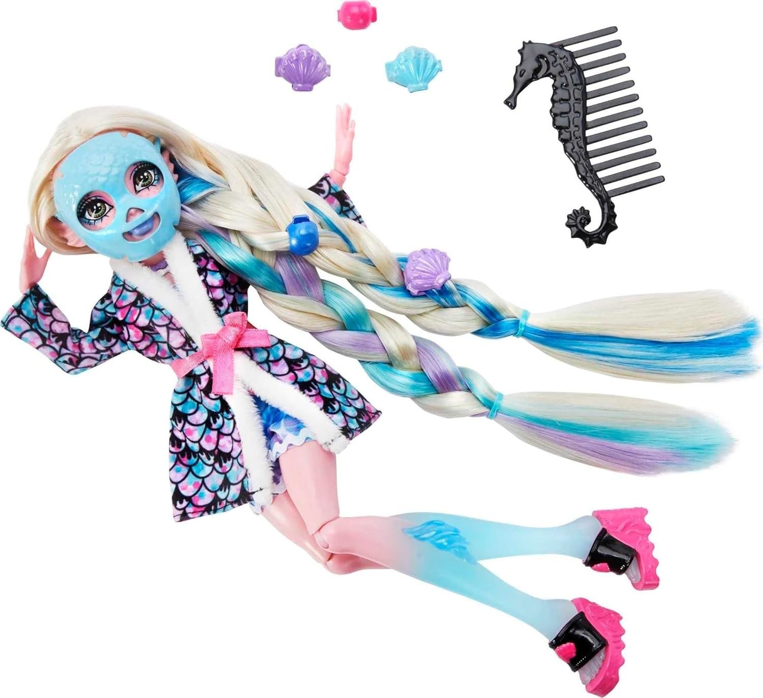 Spa Day Fashion Doll Hair Styling Set Wear Share Accessories Case