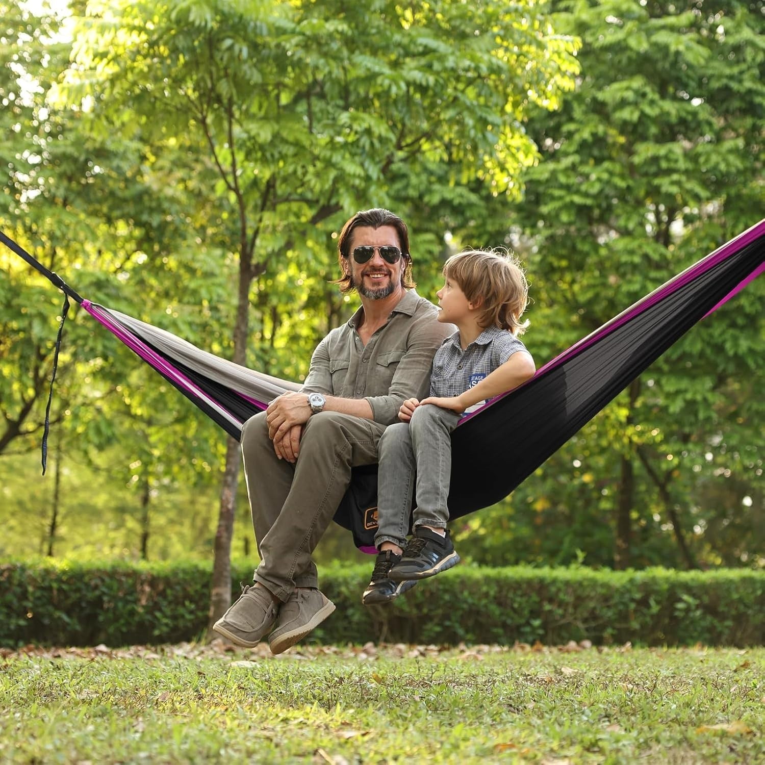 Camping Hammock with Mosquito Net Double Portable Nylon 500lbs Lightweight