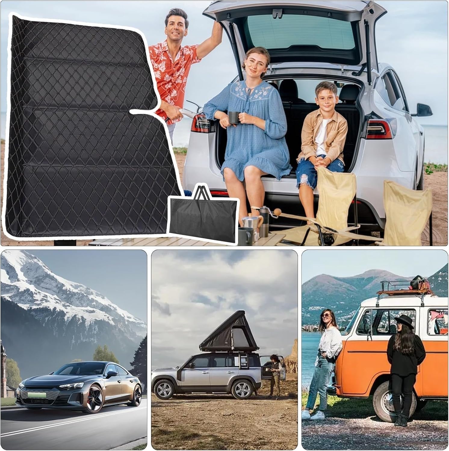 Non-Inflatable Car Mattress 128x80cm | Foldable SUV Back Seat Bed