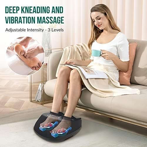 Shiatsu Foot Massager with Heat, Compression & Vibration, Deep Kneading