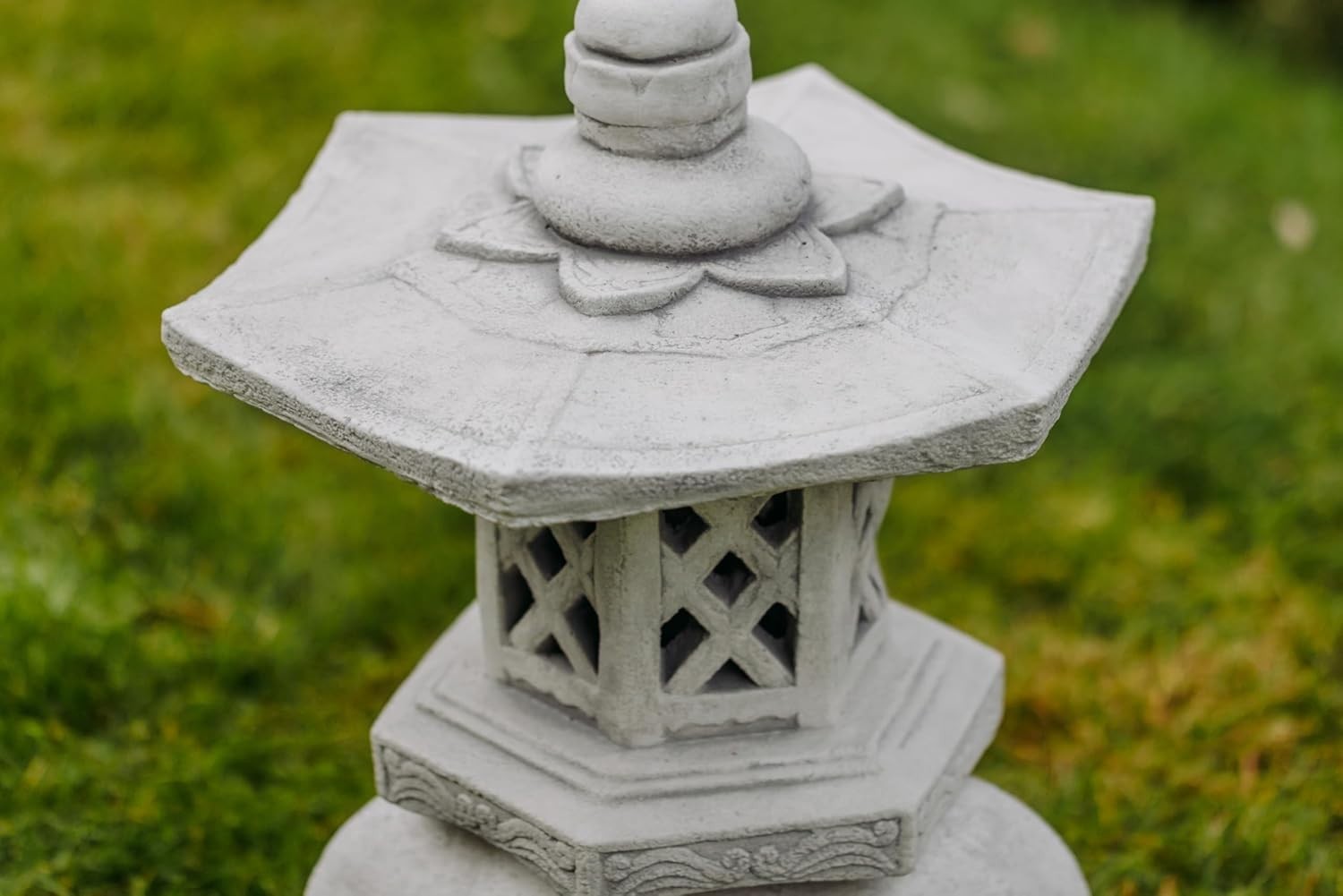 Yukimi Japanese Stone Lantern 55cm Grey Decor
