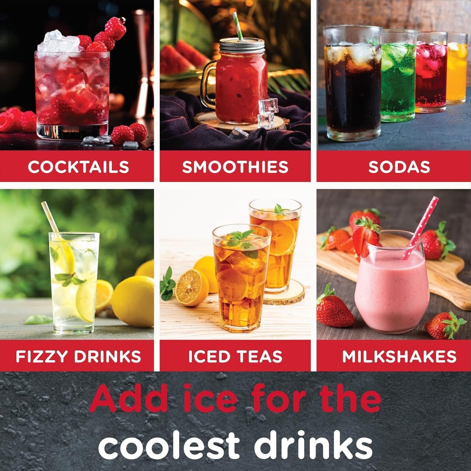 Fast Ice Cube Maker 9 Cubes in 9 Mins, 1.5L Tank, Self-Cleaning Countertop