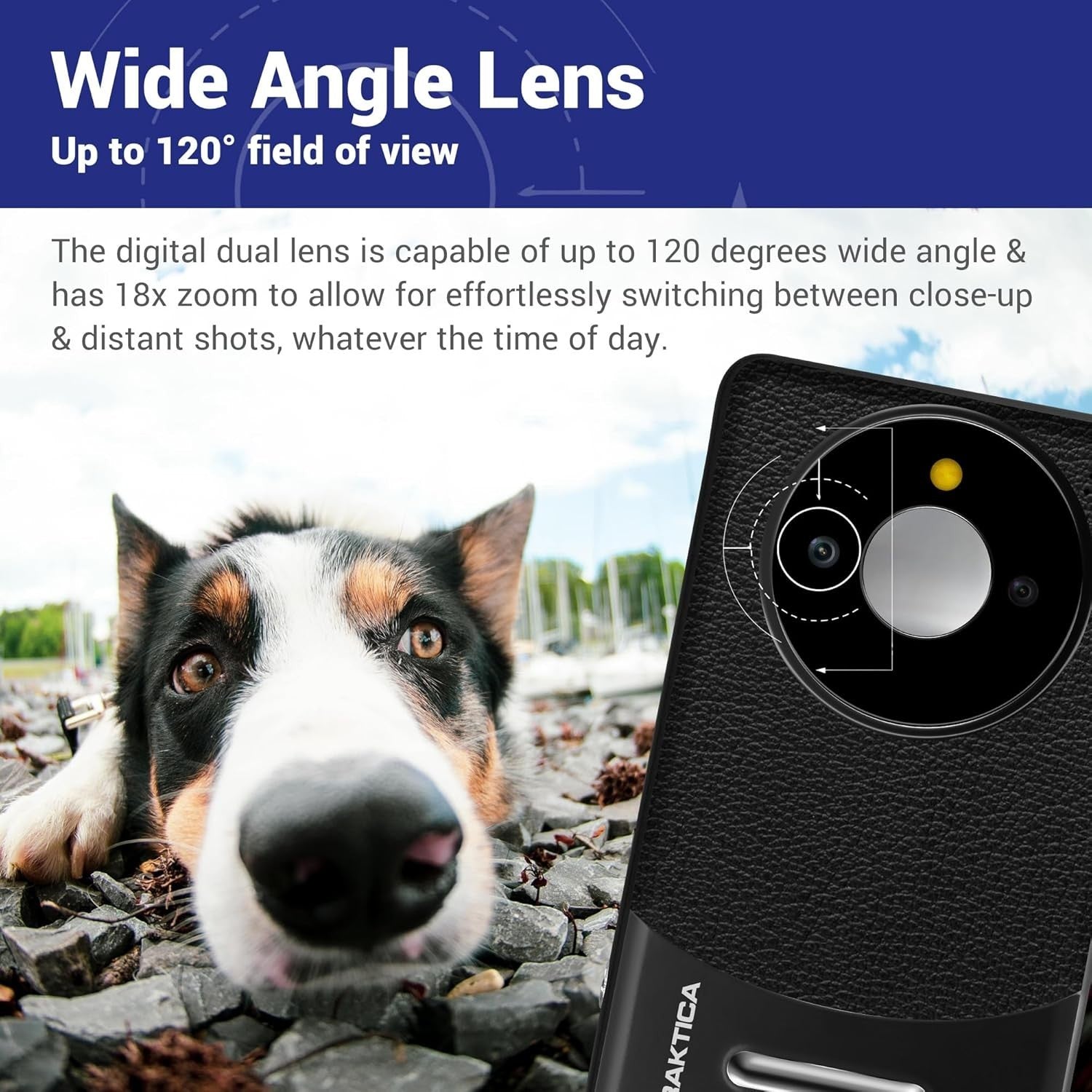 13MP Compact Digital Camera Wide Angle 18X Zoom Full HD Black