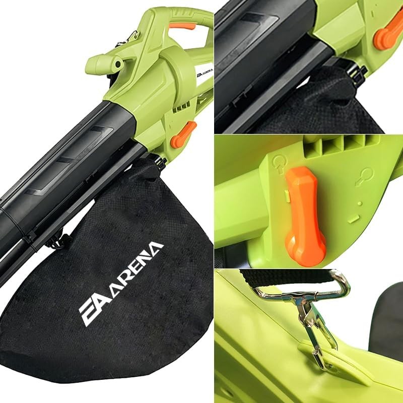 3000W Leaf Blower Vacuum Mulcher 3in1 Wheeled Garden Shredder 35L Bag