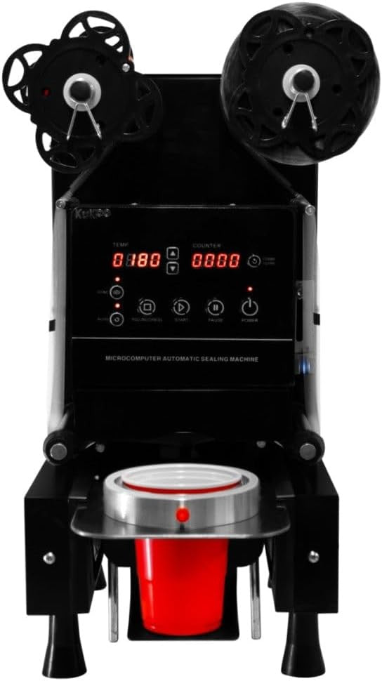 Automatic Cup Sealing Machine 500W Bubble Tea Shaker Double Frame