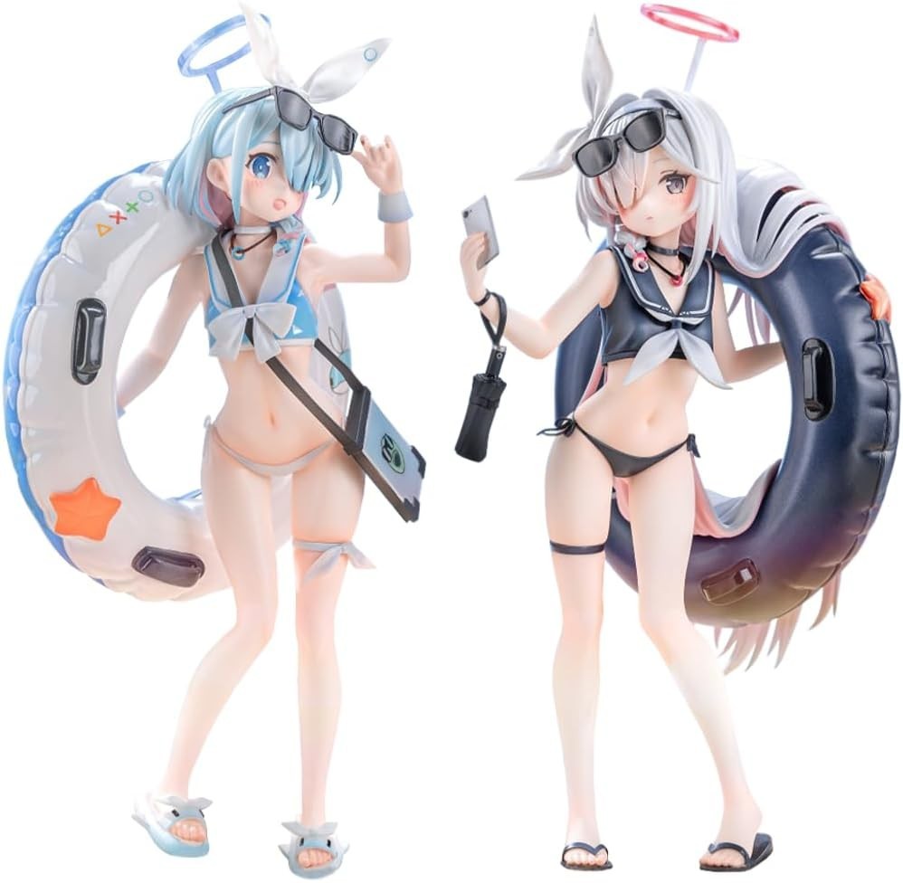 2Pcs Arona & Planetarium 24cm Swimsuit Figures – Anime PVC Collectible Set