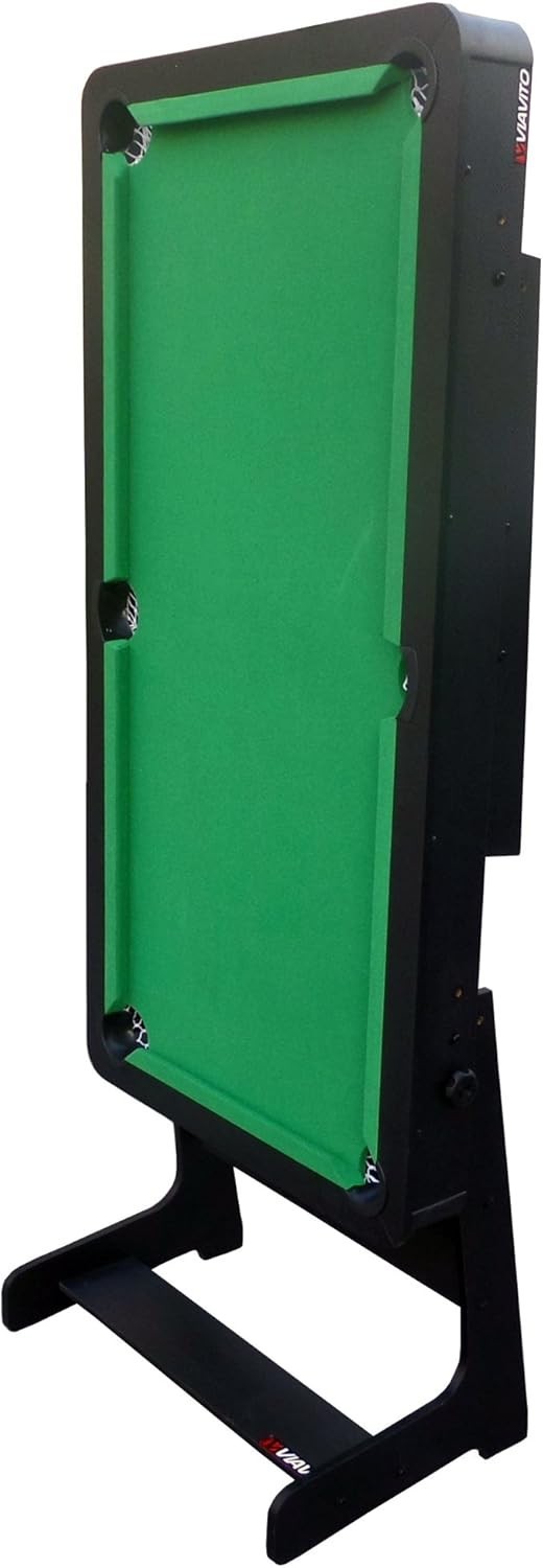 5FT Folding Pool Table Billiards Set Space Saving w Cues Balls