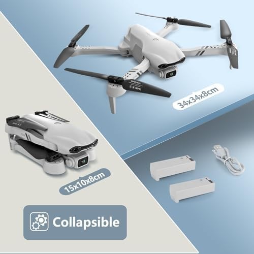 4DRC F10 Foldable Drone 1080P HD Camera 3D Flip Altitude Hold 2 Battery FPV