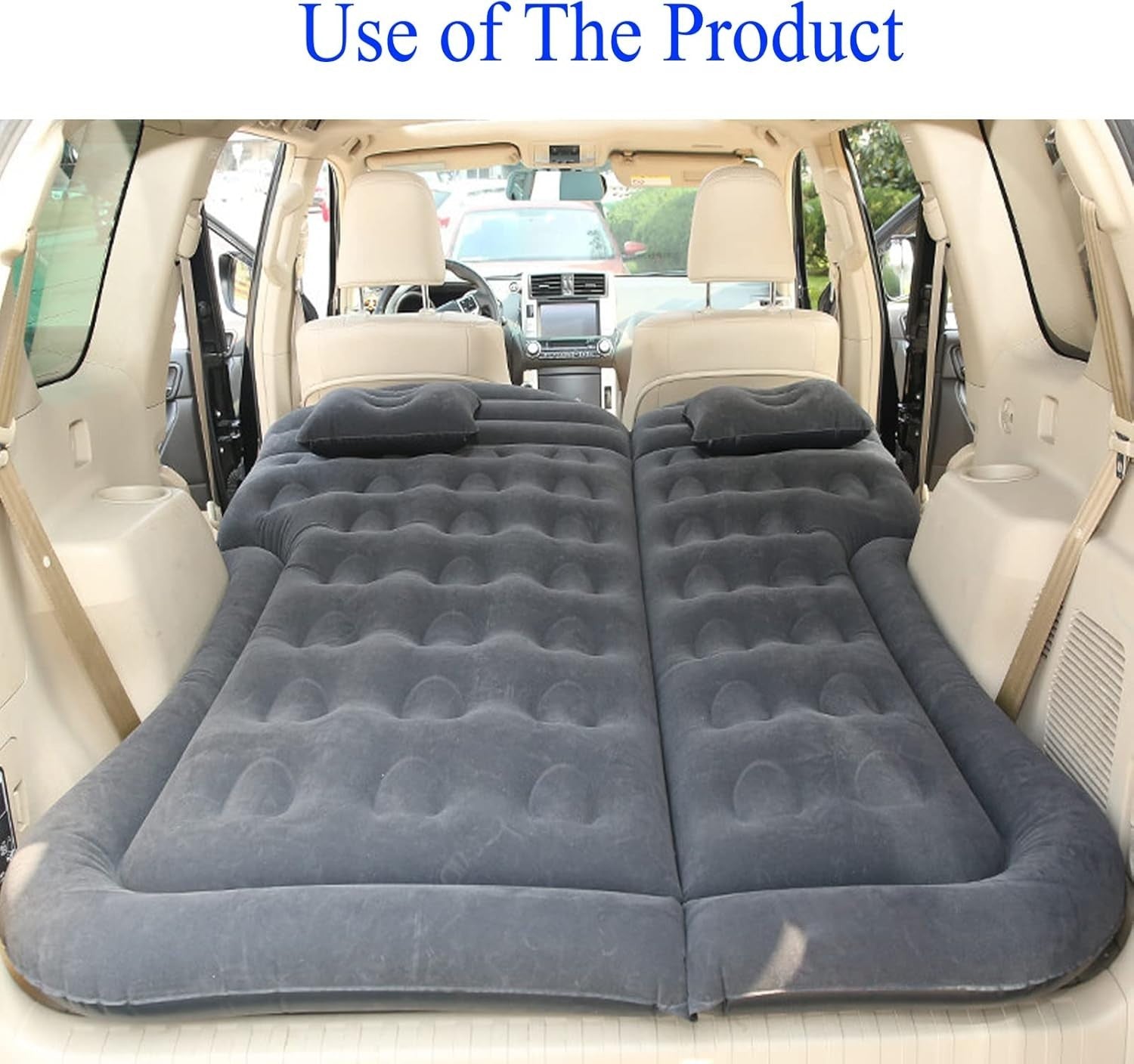 SUV Inflatable Air Mattress Car Bed Camping Cushion – Portable & Thick