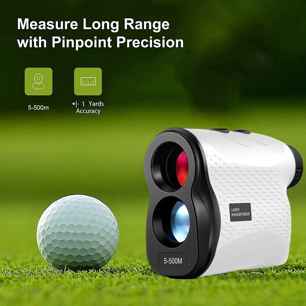 Golf Laser Rangefinder 500m Distance Finder 6X Magnification High Accuracy