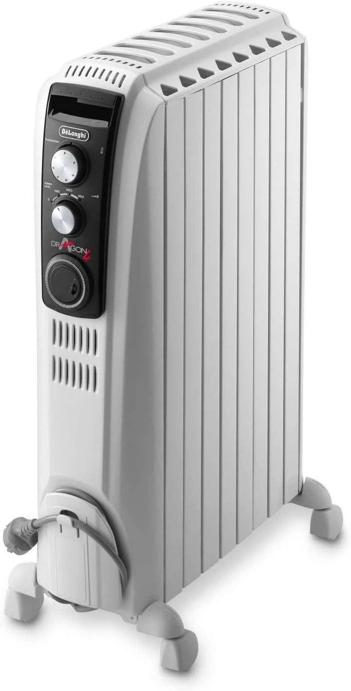 2kW Oil Filled Radiator Heater – Timer, Thermostat, Portable Warmth