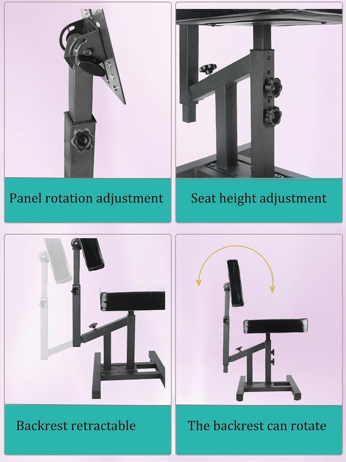 Tattoo Armrest Chair Adjustable Height Foldable Padded Arm Support Studio Stand
