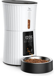 4L Automatic Cat Feeder Rechargeable Timer Food Dispenser 6 Meals