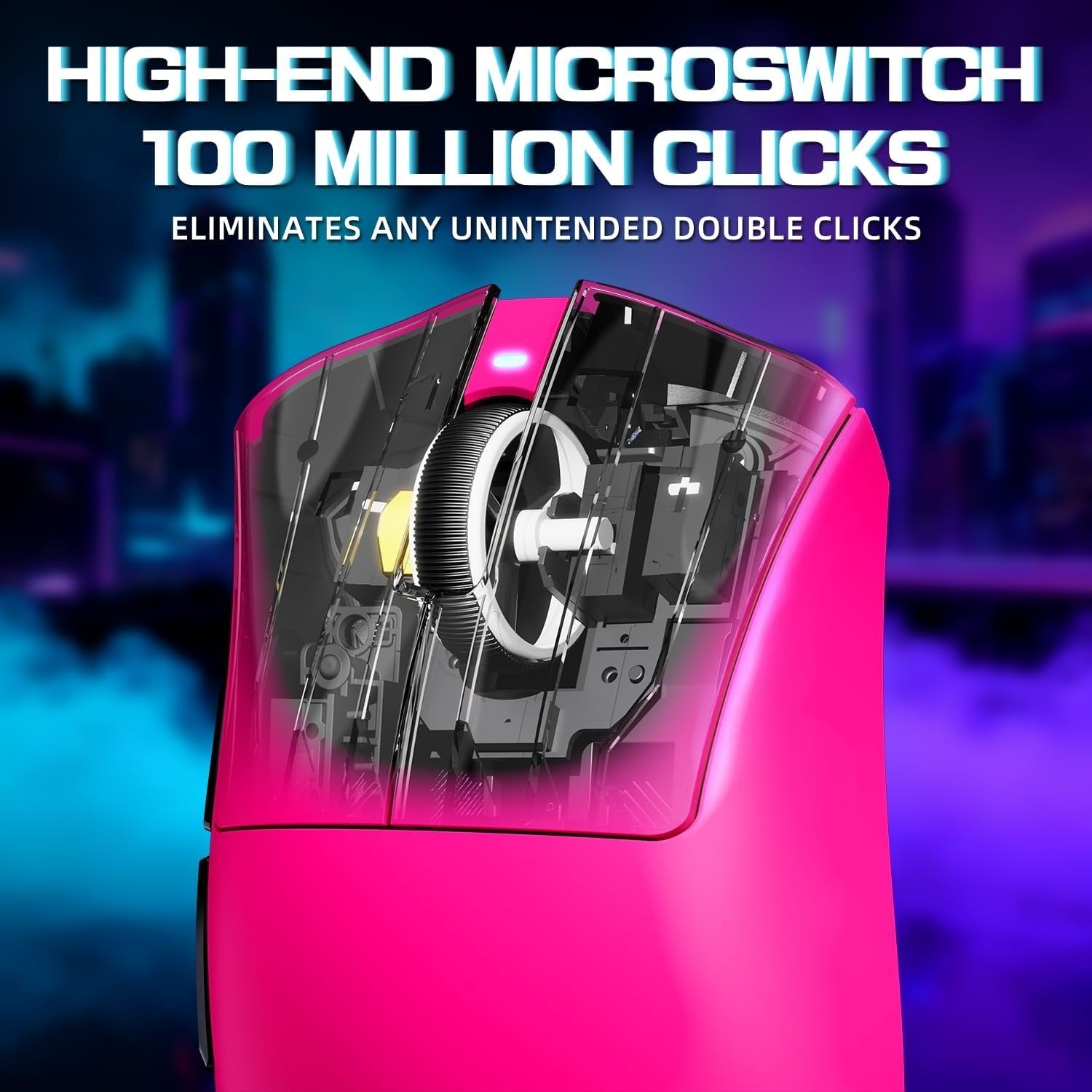 Wireless Gaming Mouse 25000 DPI 65g Superlight RGB Dock Pink