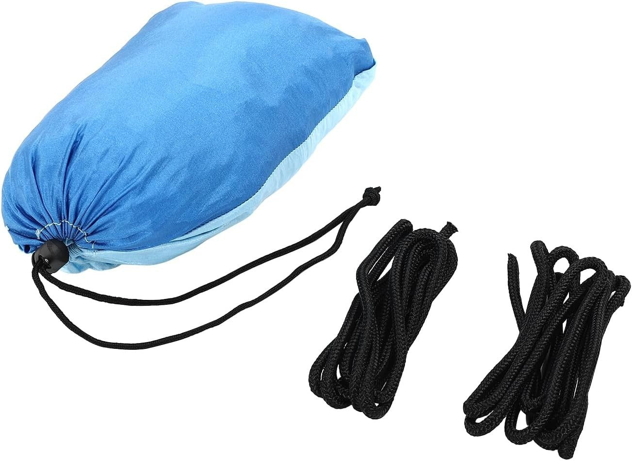 Portable Camping Hammock 270x140cm Double Nylon w/ Straps & Carabiners