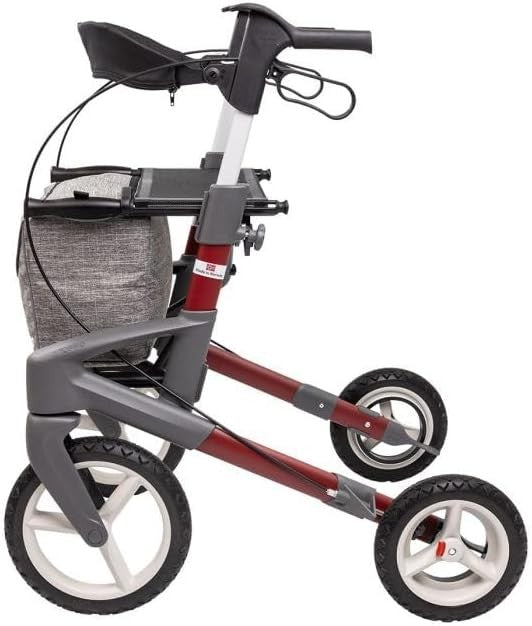 All Terrain Rollator Walker Outdoor Folding Lightweight Mobility 4 Wheels