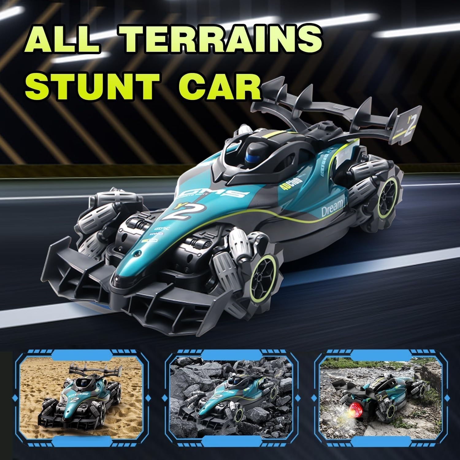 4WD Gesture RC Drift Car 360° Spin Light Spray 2.4G Remote Toy for Kids