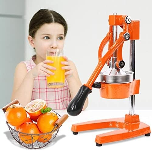 Professional Manual Citrus Press Cast Iron High Yield Hand Juicer Black