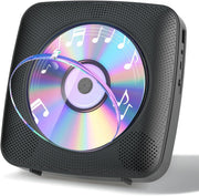 Desktop CD Player Bluetooth Speakers FM Radio USB AUX Remote LCD Black