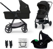 3-in-1 Baby Travel System Pram Car Seat Lightweight Foldable All-Terrain