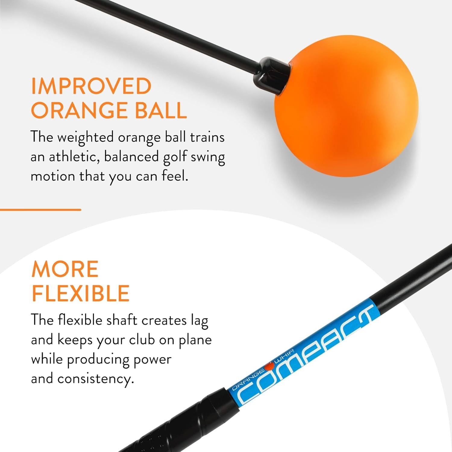 Golf Swing Trainer Whip Compact Tempo Aid 35.5"